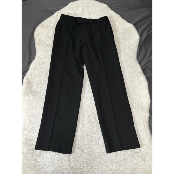 Hugo Boss Mens Black Wool Straight Dress Pants Size‎ 34x33 - Picture 1 of 8